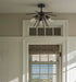 Vintage Sputnik Semi Flush Ceiling Lights, Golden Bronze